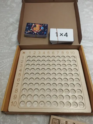 Juego Matemático de Multiplicar en Madera