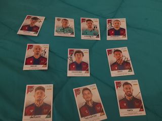Lote 9 cartas firmadas Levante UD La Liga Panini