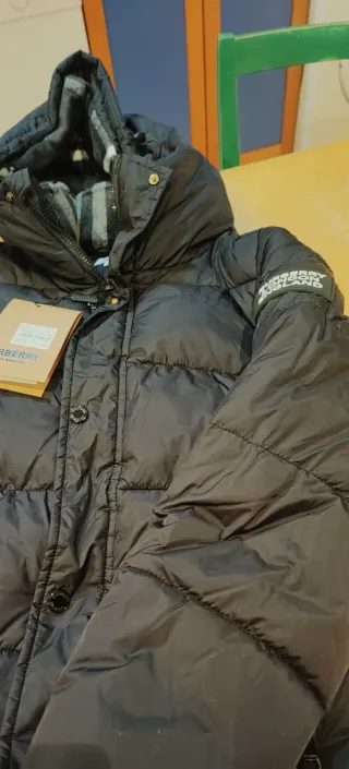 Chaqueta acolchada Burberry negra