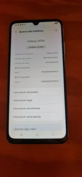 Samsung Galaxy A05 Negro