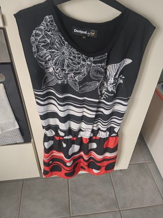 Abito Desigual donna nero e rosso