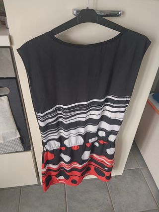 Abito Desigual donna nero e rosso