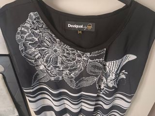 Abito Desigual donna nero e rosso
