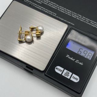 Pendientes de oro 18kt con perlas y diamantes