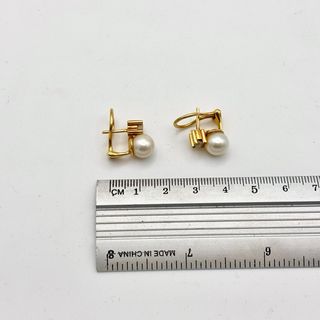 Pendientes de oro 18kt con perlas y diamantes