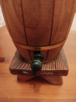 Porta cigarros barril madera