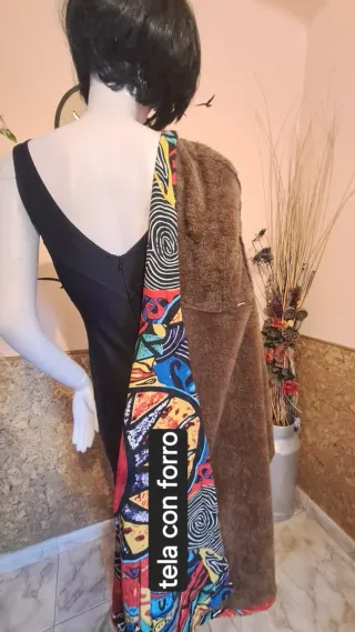 Chaqueta-americana con capucha, forrada multicolor