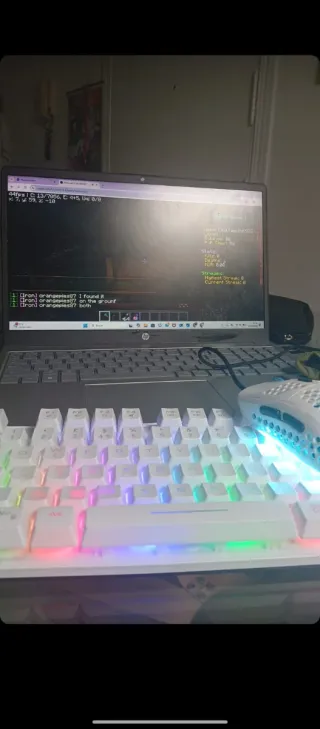 Teclado y Ratón Gaming RGB Blanco