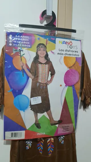 Disfraz India Talla 9-10 Años