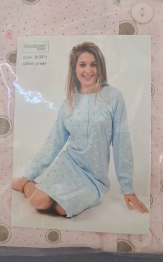 Camisón mujer manga larga. Talla M.