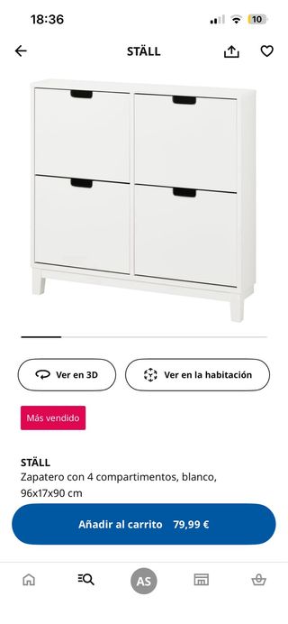 Zapatero Ikea Blanco