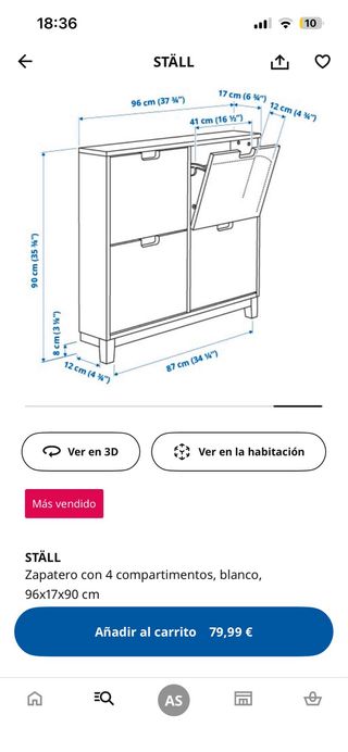 Zapatero Ikea Blanco