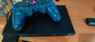 Consola PS2 Slim Negra + Mando y Juego