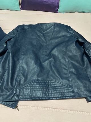 Cazadora Di-bye azul marino polipiel