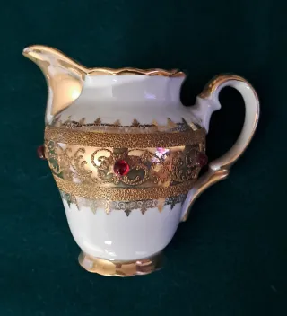 Servizio da caffè arabo vintage in ceramica