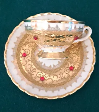 Servizio da caffè arabo vintage in ceramica