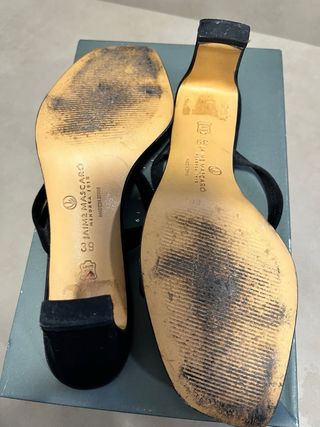 Sandalias fiesta Jaime Mascaró negras con pedrería