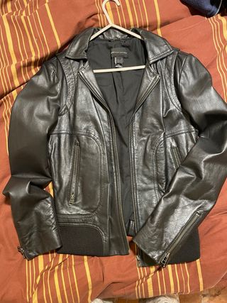 Chaqueta de cuero auténtico