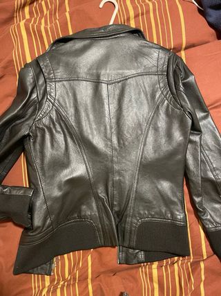 Chaqueta de cuero auténtico
