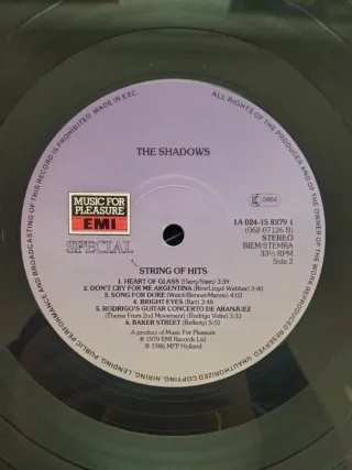 Vinilo LP The Shadows - String of Hits