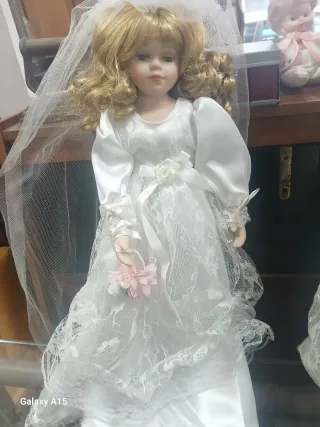 Muñecas Novia Vestido Blanco Set 3