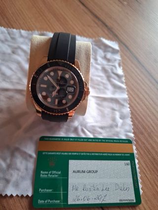 Reloj Rolex Yacht-Master Oro Negro
