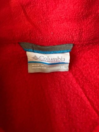 Chaqueta Columbia Fleece Roja y Gris