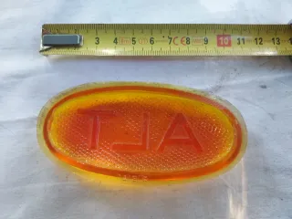 Lente Arancione Ovale ALT In vetro