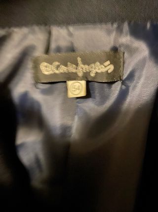 Americana Negra Talla 54 Mujer.