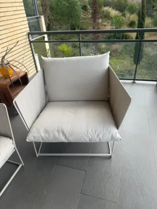 Conjunto Terraza Ikea Beige/Blanco