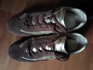 Scarpe Hogan Marrone/Oro