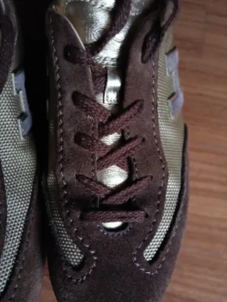 Scarpe Hogan Marrone/Oro