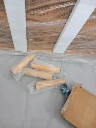 Cómoda madera y mimbre 3 cajones