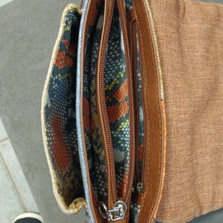 Borsa Desigual tracolla fantasia pitonata