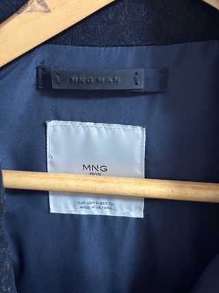 Parka azul marino Mango