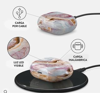 Funda AirPods 3 BURGA Diseño Mármol Rosa