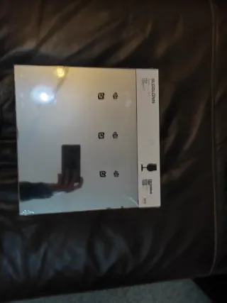 Espejo de vidrio cuadrado 4 piezas