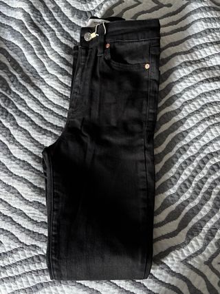 Pantalón Jeans Skinny Negro Mango