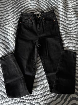 Pantalón Jeans Skinny Negro Mango