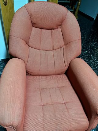 Sillón reclinable de tela