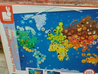 Mapa Magnético Janod Vintage
