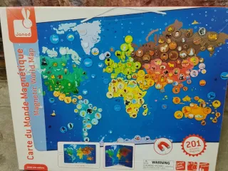 Mapa Magnético Janod Vintage