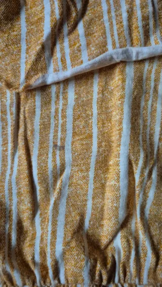 Mono corto niña rayas doradas