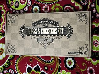 Ajedrez de madera magnético + Damas