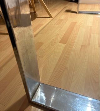 Mesa Comedor Cristal y Metal