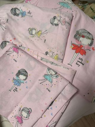 Ropa de cama infantil 90cm con hadas