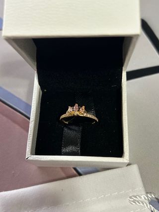 Anillo Pandora Princesa Rapunzel Oro Rosa