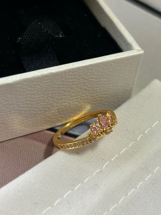 Anillo Pandora Princesa Rapunzel Oro Rosa