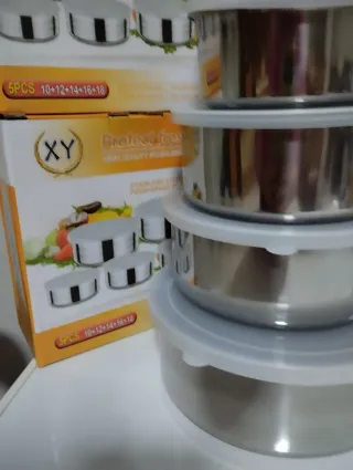 Set Contenitori Cibo Acciaio Inox XY