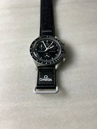 Omega Moonswatch Negro Blanco